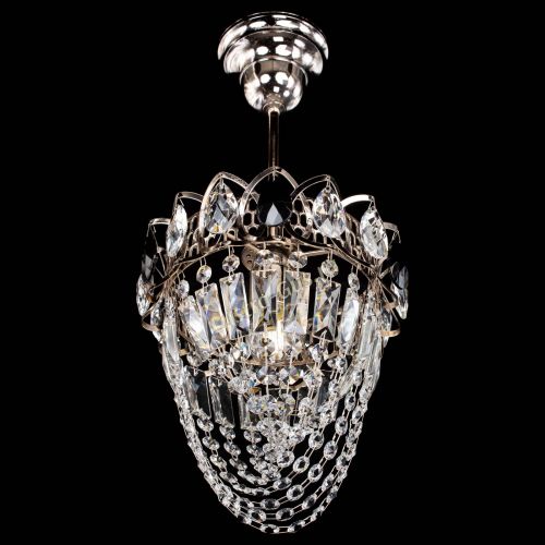 Люстра Водоворот №1 мини с подвесом черная в Сочи Гусь Хрустальный