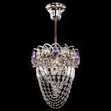 Люстра Водоворот №1 мини с подвесом фиолетовая в Сочи