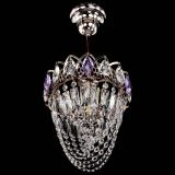 Люстра Водоворот №1 мини с подвесом фиолетовая в Сочи