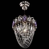 Люстра Водоворот №1 мини с подвесом фиолетовая в Сочи