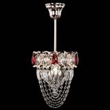 Люстра Водоворот №1 мини с подвесом красная в Сочи