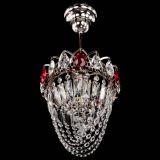 Люстра Водоворот №1 мини с подвесом красная в Сочи