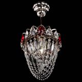 Люстра Водоворот №1 мини с подвесом красная в Сочи