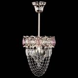 Люстра Водоворот №1 мини с подвесом розовая в Сочи