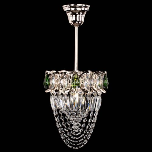 Люстра Водоворот №1 мини с подвесом зеленая в Сочи Гусь Хрустальный