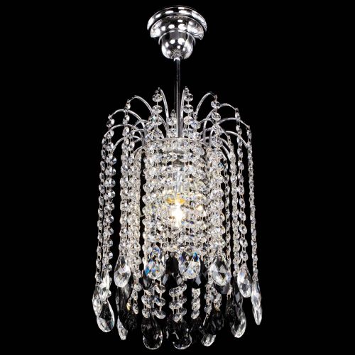 Люстра Зима капель журавлик черная в Сочи Гусь Хрустальный