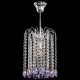 Люстра Зима капель журавлик фиолетовая в Сочи