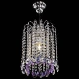 Люстра Зима капель журавлик фиолетовая в Сочи