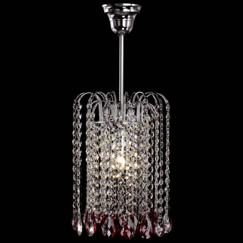 Люстра Зима капель журавлик красная в Сочи Гусь Хрустальный