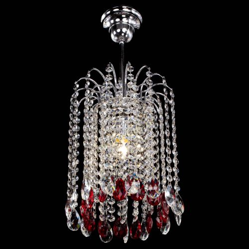 Люстра Зима капель журавлик красная в Сочи Гусь Хрустальный