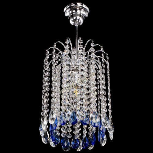 Люстра Зима капель журавлик синяя в Сочи Гусь Хрустальный