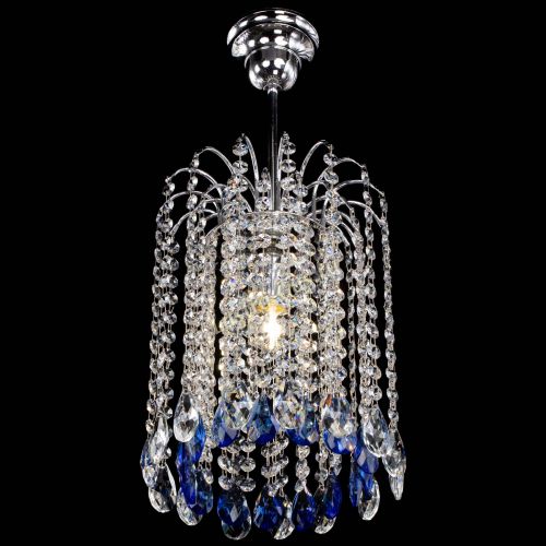 Люстра Зима капель журавлик синяя в Сочи Гусь Хрустальный