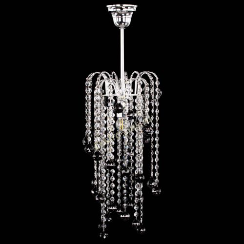 Люстра Зима каскад шар 30 черная в Сочи Гусь Хрустальный