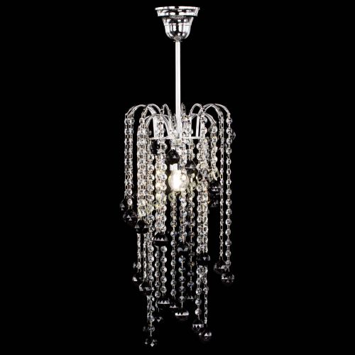 Люстра Зима каскад шар 30 черная в Сочи Гусь Хрустальный