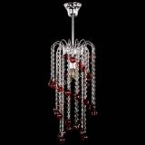 Люстра Зима каскад шар 30 красная в Сочи Люстра Зима каскад шар 30 красная в Сочи
