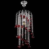 Люстра Зима каскад шар 30 красная в Сочи Люстра Зима каскад шар 30 красная в Сочи