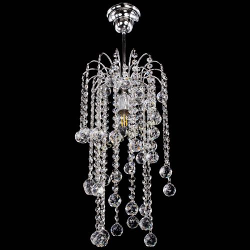 Люстра Зима каскад шар 30 в Сочи Гусь Хрустальный
