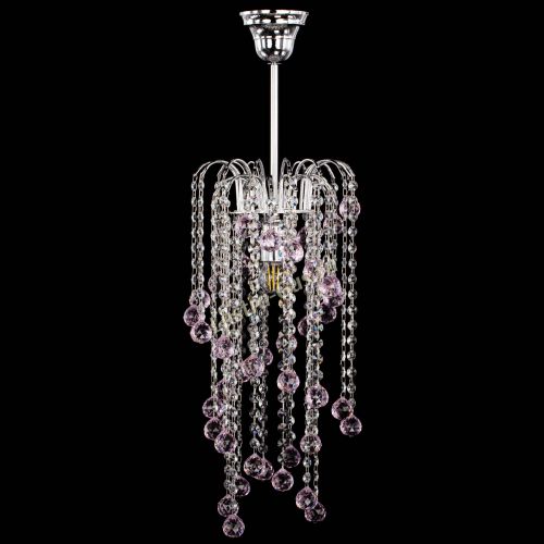 Люстра Зима каскад шар 30 розовая в Сочи Люстра Зима каскад шар 30 розовая в Сочи