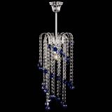 Люстра Зима каскад шар 30 синяя в Сочи