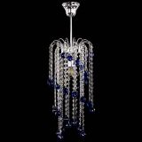 Люстра Зима каскад шар 30 синяя в Сочи