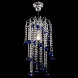 Люстра Зима каскад шар 30 синяя в Сочи