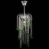 Люстра Зима каскад шар 30 зеленая в Сочи