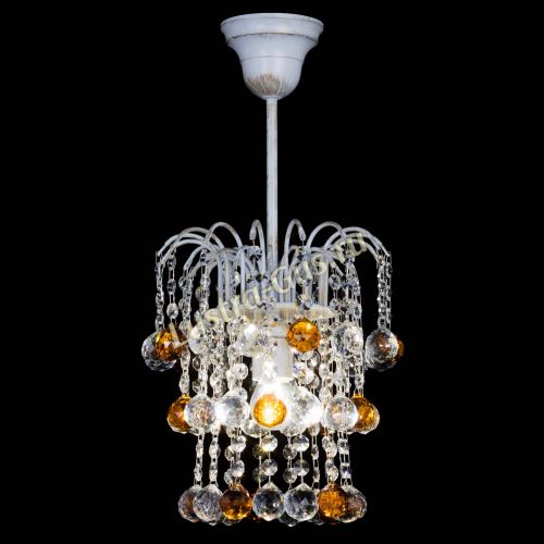 Люстра Зима шар чайная (белая патина)  в Сочи Гусь Хрустальный