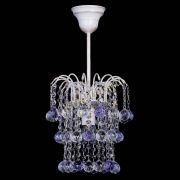 Люстра Зима шар фиолетовая (белая патина)