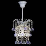 Люстра Зима шар фиолетовая (белая патина)  в Сочи