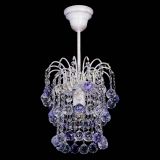 Люстра Зима шар фиолетовая (белая патина)  в Сочи