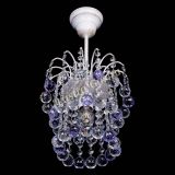 Люстра Зима шар фиолетовая (белая патина)  в Сочи