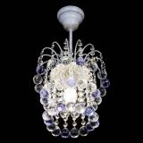 Люстра Зима шар фиолетовая (белая патина)  в Сочи
