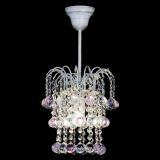 Люстра Зима шар розовая (белая патина)  в Сочи