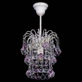 Люстра Зима шар розовая (белая патина)  в Сочи