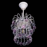 Люстра Зима шар розовая (белая патина)  в Сочи