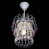 Люстра Зима шар розовая (белая патина)  в Сочи