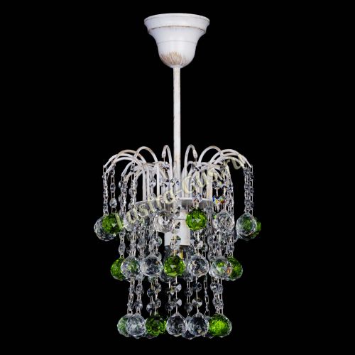 Люстра Зима шар зеленая (белая патина) в Сочи Люстра Зима шар зеленая (белая патина) в Сочи