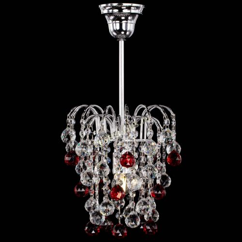Люстра Зима шар красная в Сочи Гусь Хрустальный