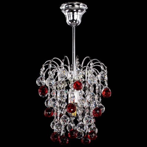 Люстра Зима шар красная в Сочи Гусь Хрустальный