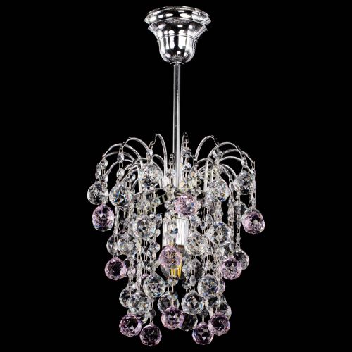 Люстра Зима шар розовая в Сочи Гусь Хрустальный