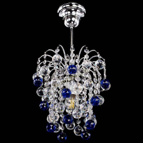 Люстра Зима шар синяя в Сочи Гусь Хрустальный