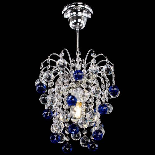 Люстра Зима шар синяя в Сочи Гусь Хрустальный