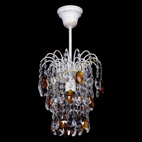 Люстра Зима журавлик чайная (белая патина) в Сочи Гусь Хрустальный