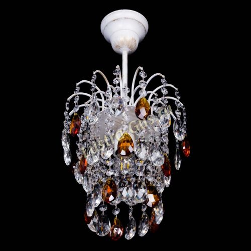 Люстра Зима журавлик чайная (белая патина) в Сочи Гусь Хрустальный