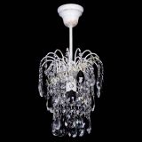 Люстра Зима журавлик черная (белая патина) в Сочи