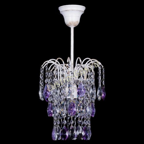 Люстра Зима журавлик фиолетовая (белая патина) в Сочи Люстра Зима журавлик фиолетовая (белая патина) в Сочи