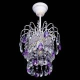 Люстра Зима журавлик фиолетовая (белая патина) в Сочи Люстра Зима журавлик фиолетовая (белая патина) в Сочи