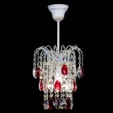 Люстра Зима журавлик красная (белая патина) в Сочи