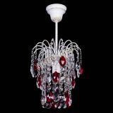 Люстра Зима журавлик красная (белая патина) в Сочи