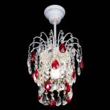 Люстра Зима журавлик красная (белая патина) в Сочи